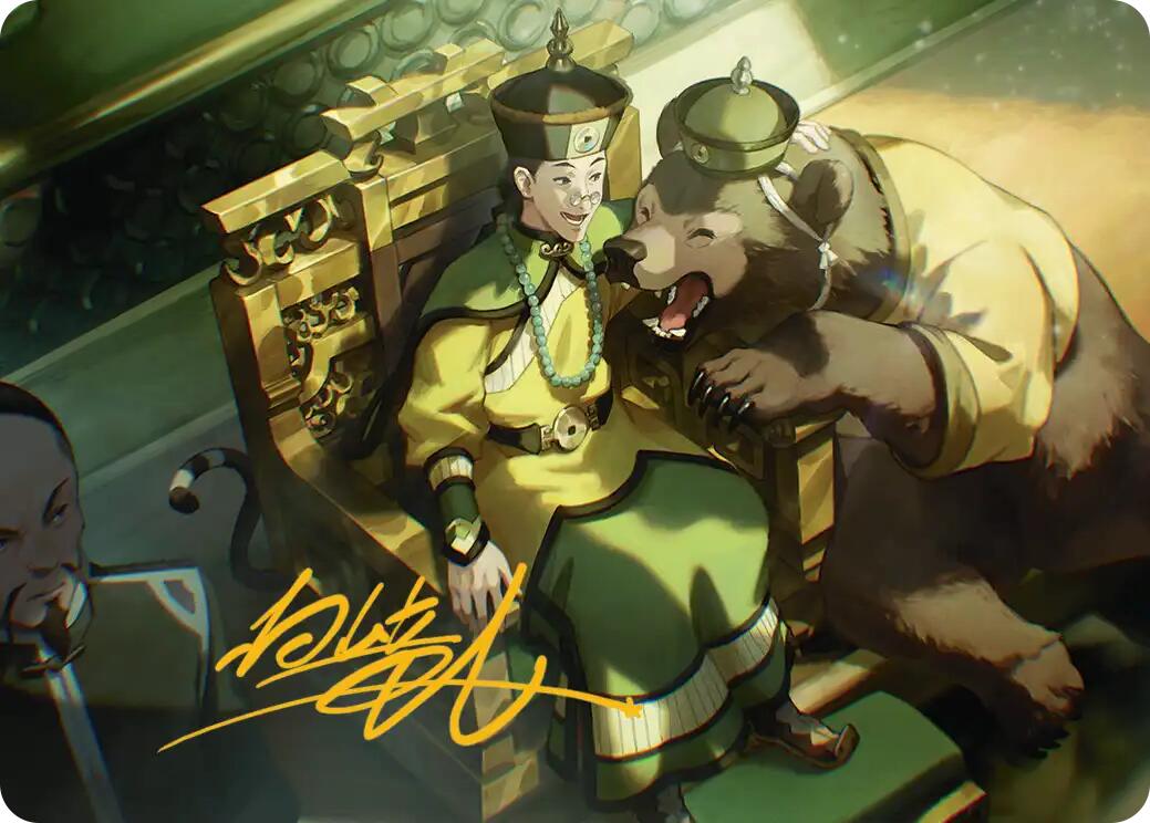 The Earth King Art Card (Gold-Stamped Signature) [Avatar: The Last Airbender Art Series] | Card Citadel