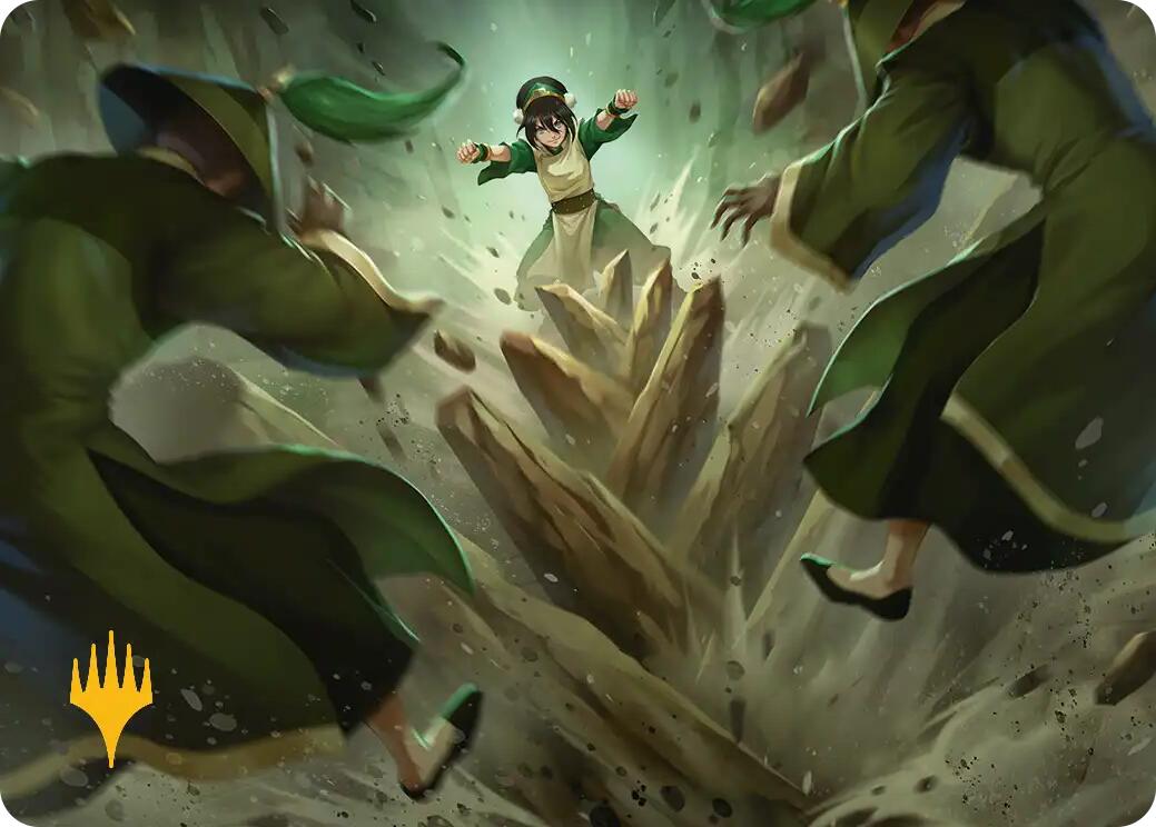 Rockalanche Art Card (Gold-Stamped Planeswalker Symbol) [Avatar: The Last Airbender Art Series] | Card Citadel