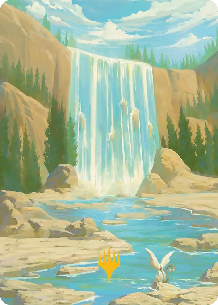 Island Art Card (Gold-Stamped Signature) [Avatar: The Last Airbender Art Series] | Card Citadel