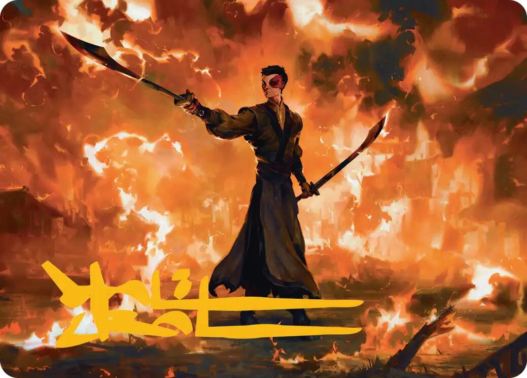 Zuko, Conflicted Art Card (Gold-Stamped Signature) [Avatar: The Last Airbender Art Series] | Card Citadel