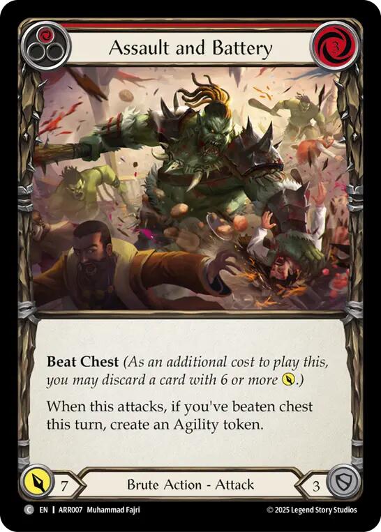 Assault and Battery (Red) [ARR007] (Armory Deck: Rhinar) | Card Citadel
