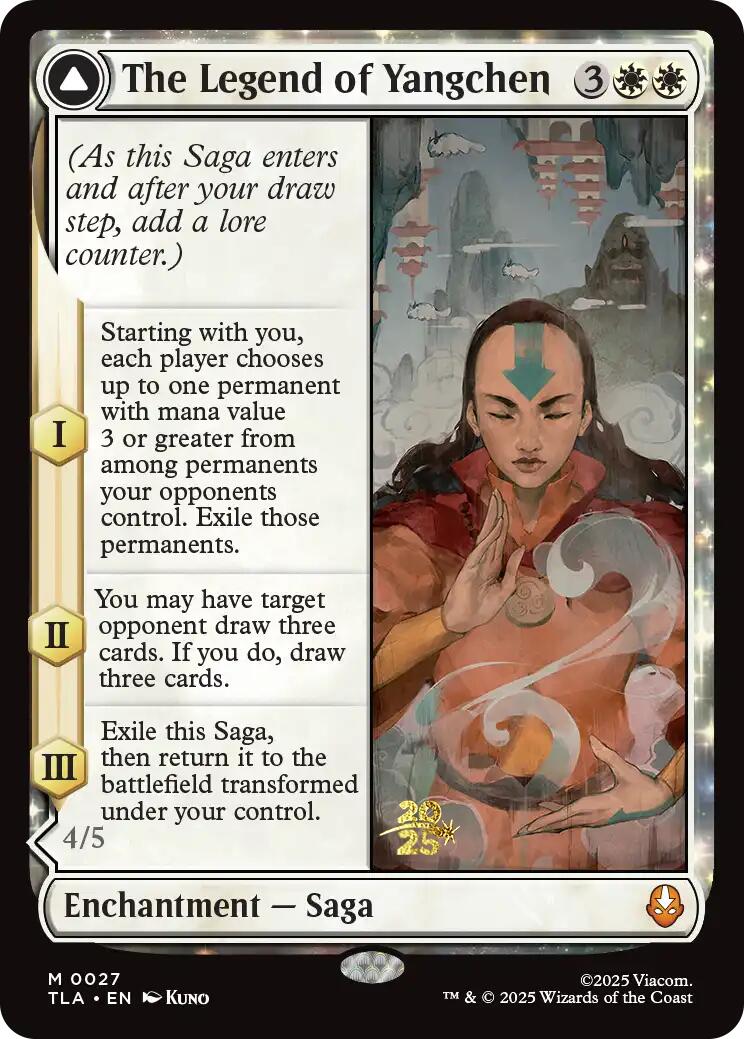 The Legend of Yangchen [Avatar: The Last Airbender Prerelease Cards] | Card Citadel