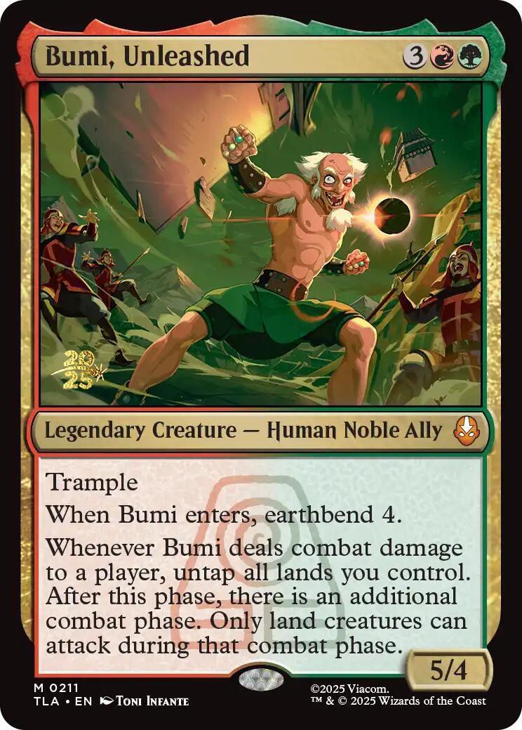 Bumi, Unleashed [Avatar: The Last Airbender Prerelease Cards] | Card Citadel
