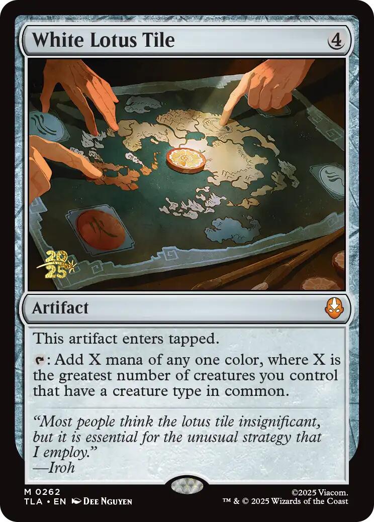 White Lotus Tile [Avatar: The Last Airbender Prerelease Cards] | Card Citadel