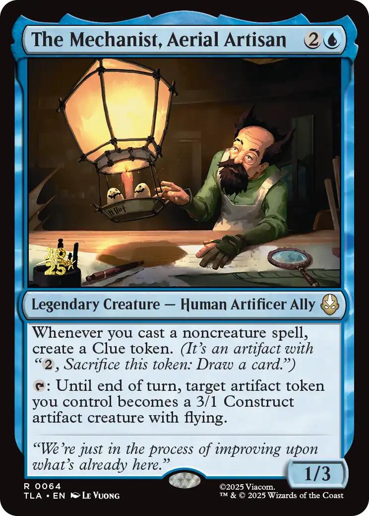 The Mechanist, Aerial Artisan [Avatar: The Last Airbender Prerelease Cards] | Card Citadel