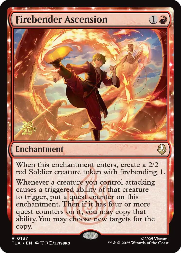 Firebender Ascension [Avatar: The Last Airbender Prerelease Cards] | Card Citadel