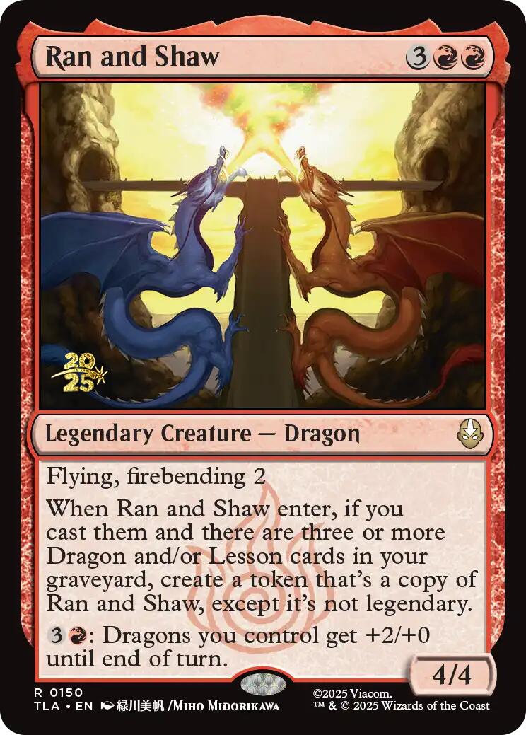 Ran and Shaw [Avatar: The Last Airbender Prerelease Cards] | Card Citadel