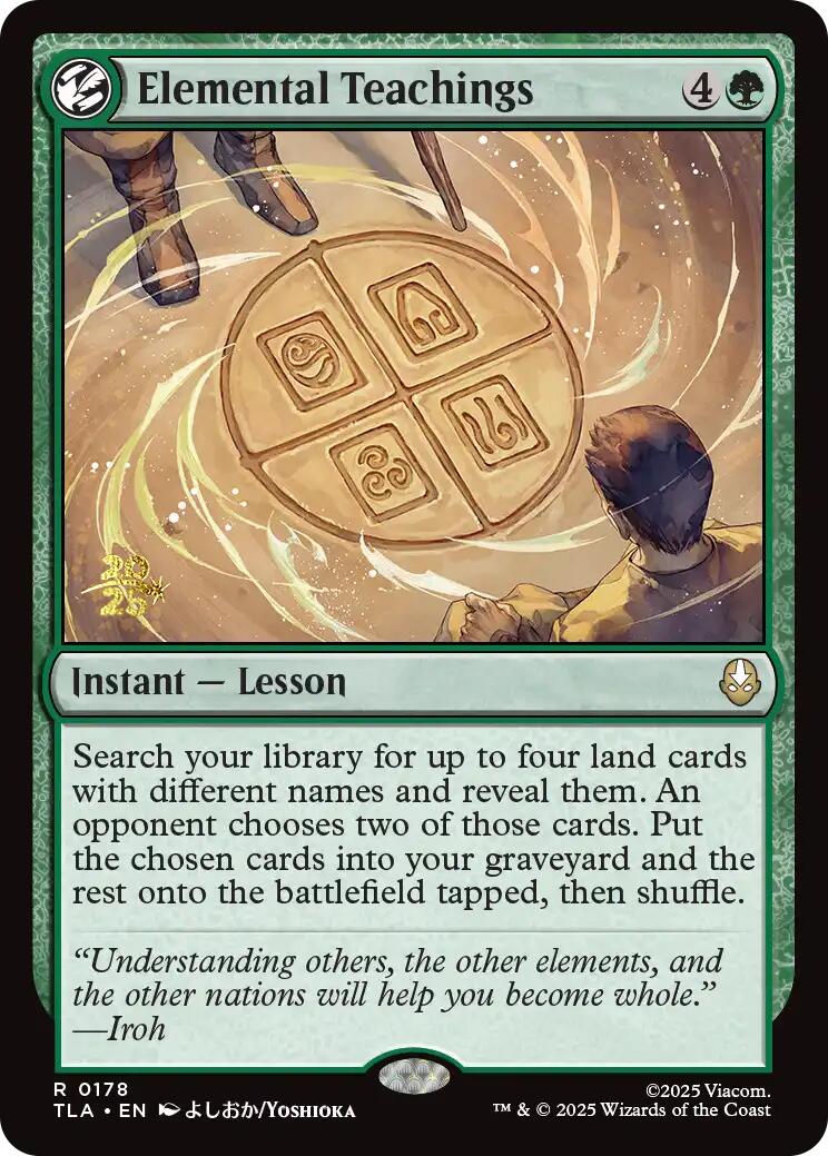 Elemental Teachings [Avatar: The Last Airbender Prerelease Cards] | Card Citadel