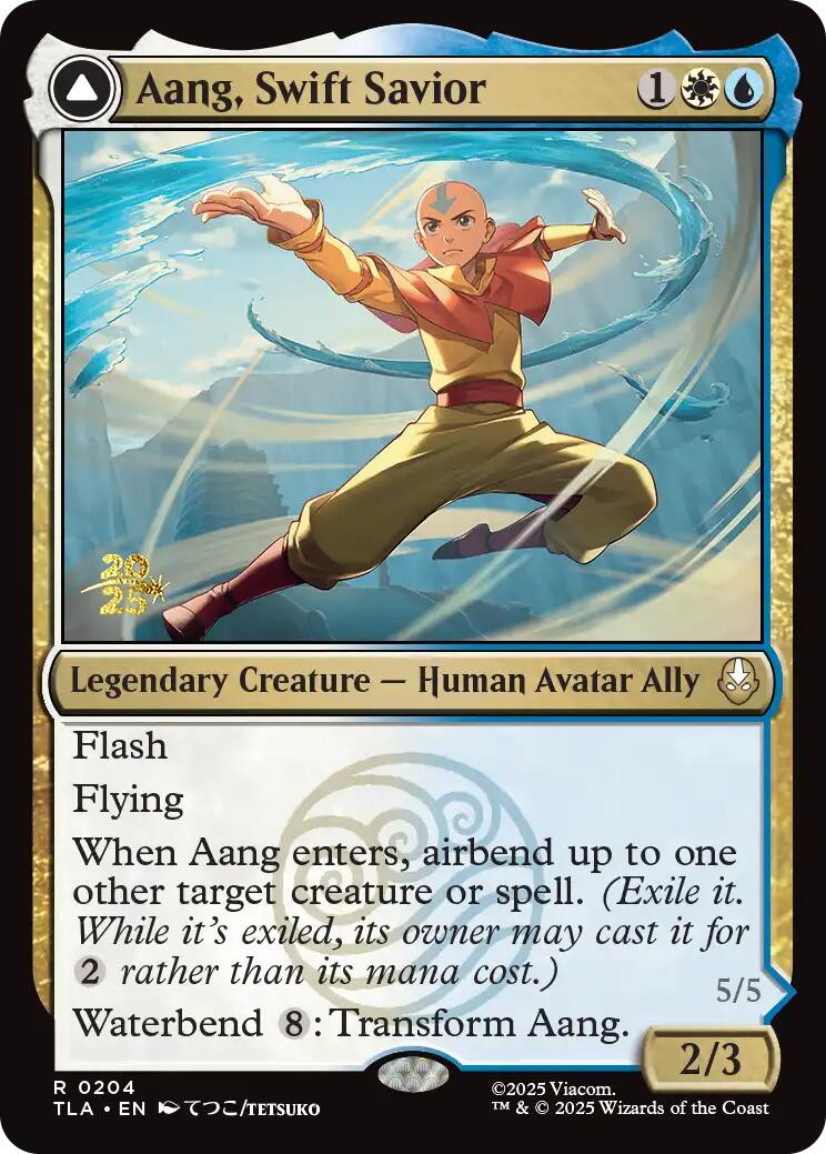 Aang, Swift Savior [Avatar: The Last Airbender Prerelease Cards] | Card Citadel