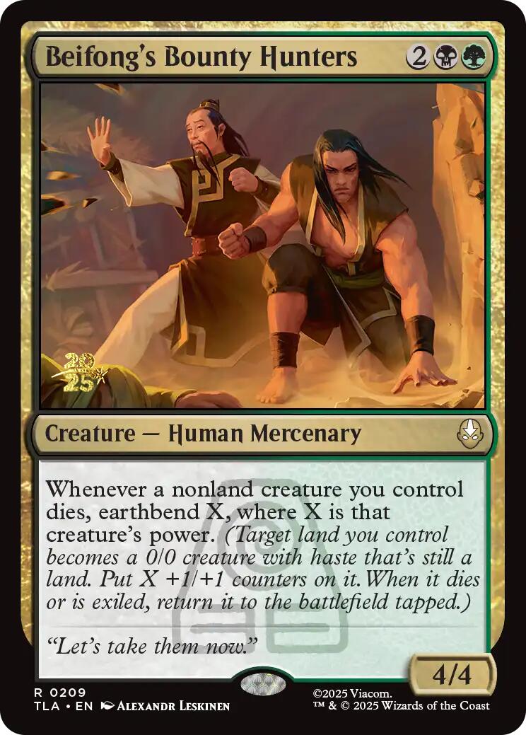 Beifong's Bounty Hunters [Avatar: The Last Airbender Prerelease Cards] | Card Citadel