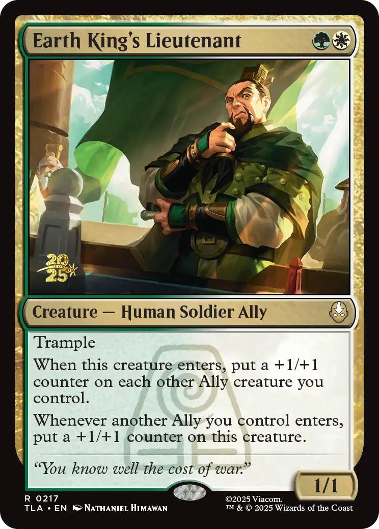 Earth King's Lieutenant [Avatar: The Last Airbender Prerelease Cards] | Card Citadel
