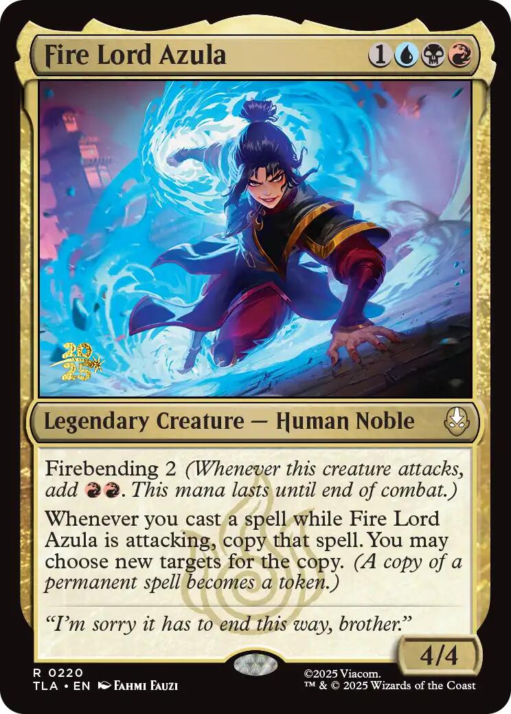 Fire Lord Azula [Avatar: The Last Airbender Prerelease Cards] | Card Citadel