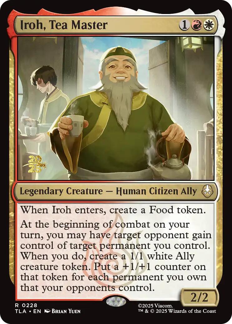 Iroh, Tea Master [Avatar: The Last Airbender Prerelease Cards] | Card Citadel