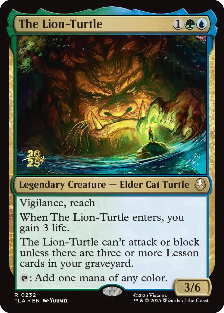 The Lion-Turtle [Avatar: The Last Airbender Prerelease Cards] | Card Citadel