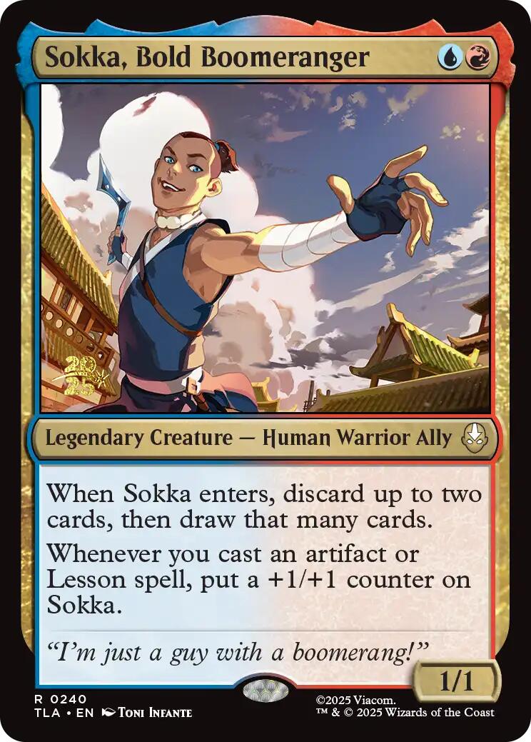 Sokka, Bold Boomeranger [Avatar: The Last Airbender Prerelease Cards] | Card Citadel