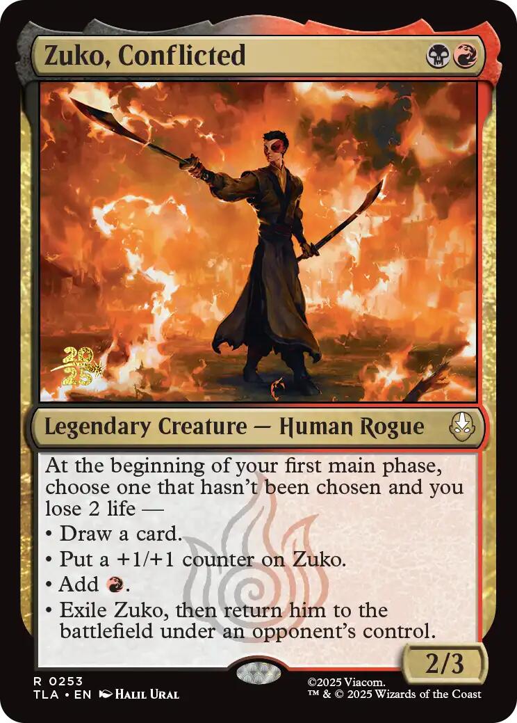 Zuko, Conflicted [Avatar: The Last Airbender Prerelease Cards] | Card Citadel
