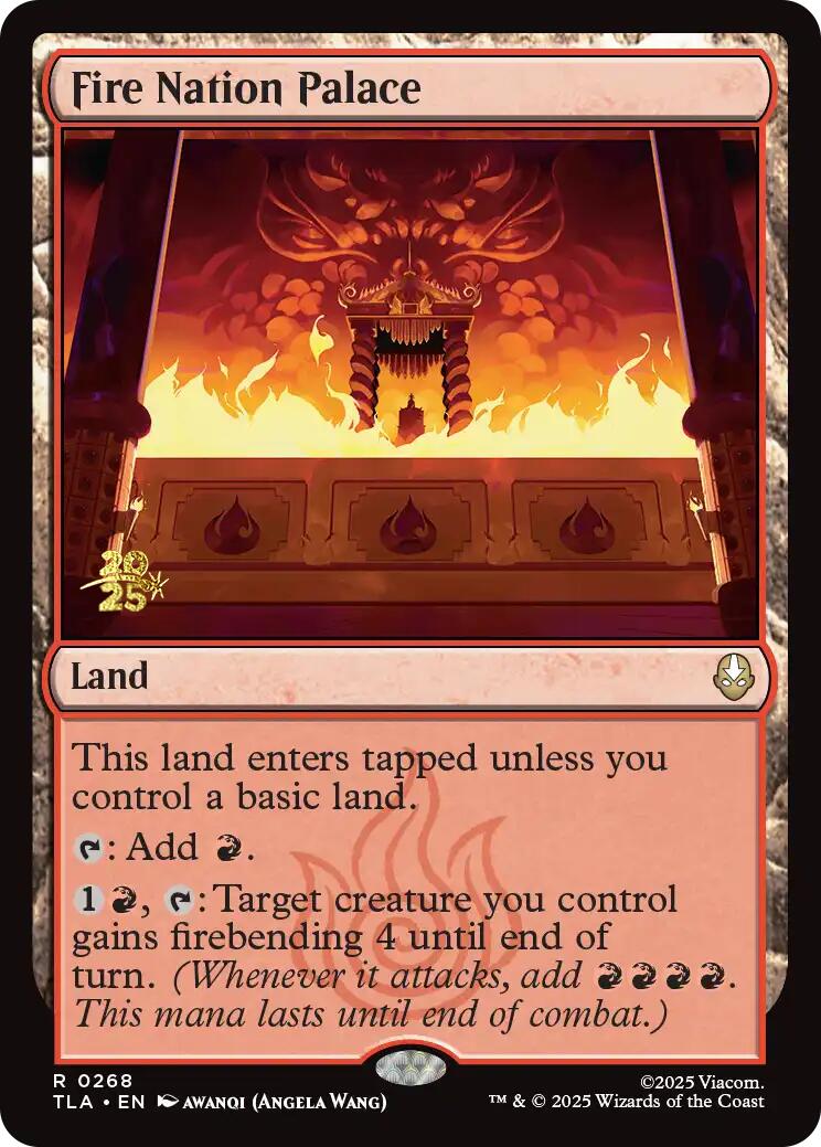 Fire Nation Palace [Avatar: The Last Airbender Prerelease Cards] | Card Citadel