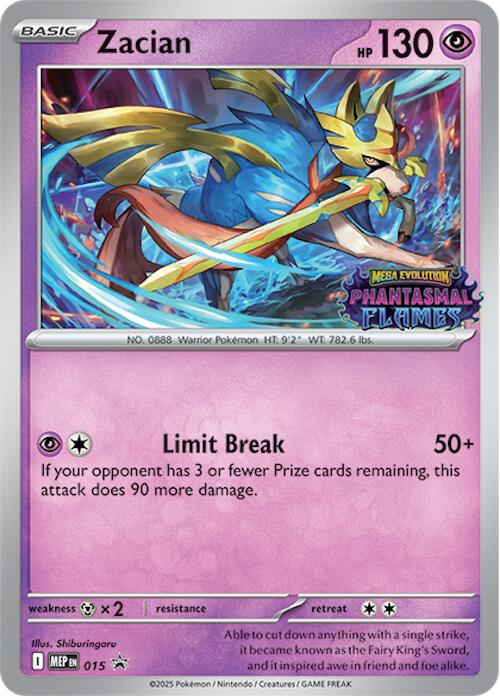 Zacian (015) (Prerelease) [Mega Evolution Promo] | Card Citadel