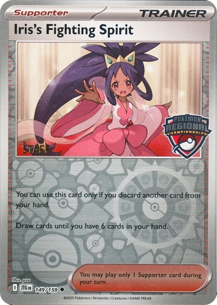 Iris's Fighting Spirit (149/159) (Regional Championships) (Staff) [League & Championship Cards] | Card Citadel