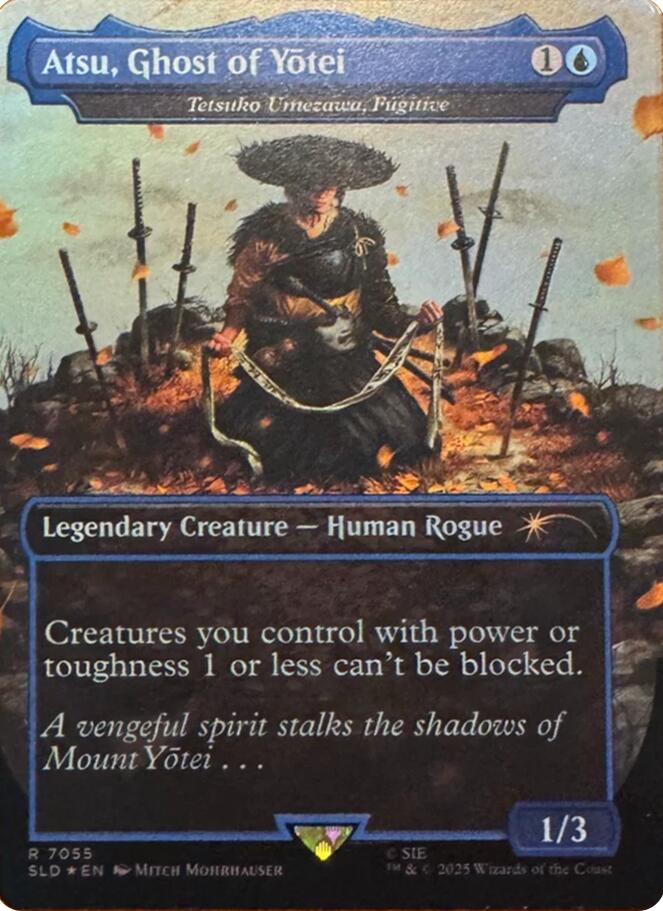 Atsu, Ghost of Yotei - Tetsuko Umezawa, Fugitive (Rainbow Foil) [Secret Lair Drop Series] | Card Citadel