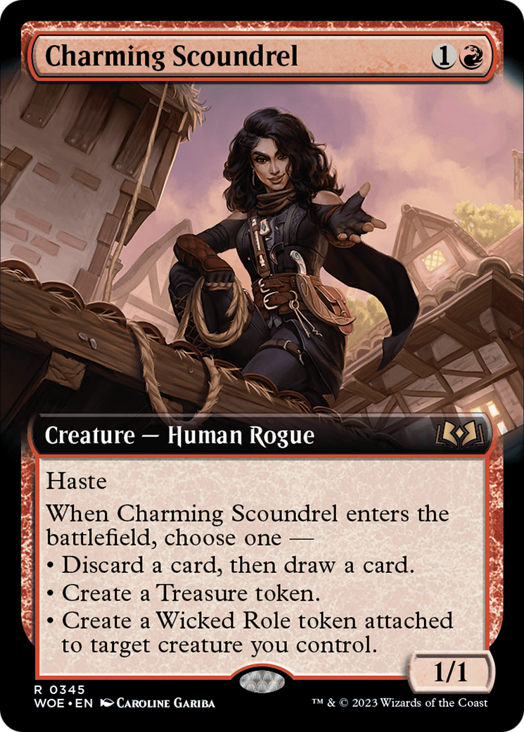 Charming Scoundrel (Extended Art) [Wilds of Eldraine] | Card Citadel