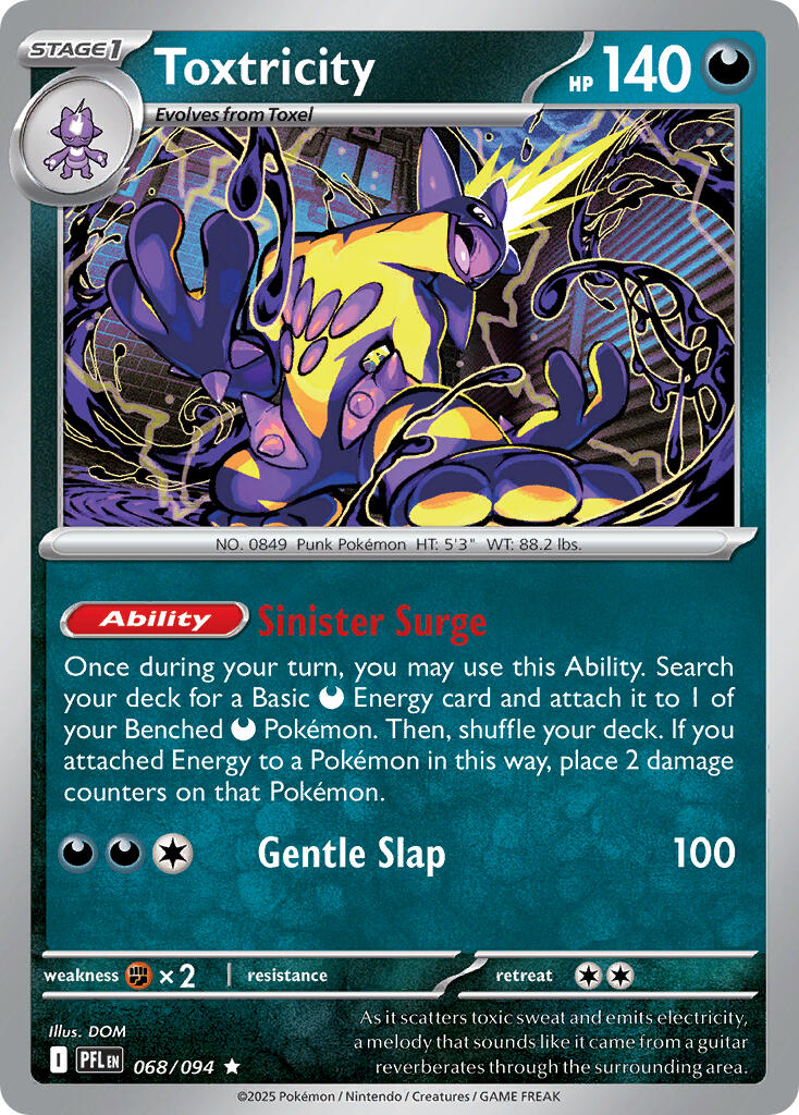 Toxtricity (068/094) (Theme Deck Exclusive) [Mega Evolution: Phantasmal Flames] | Card Citadel