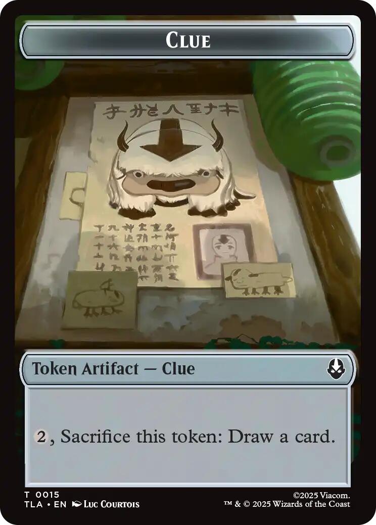 Ally (0004) // Clue (0015) Double-Sided Token [Avatar: The Last Airbender Tokens] | Card Citadel