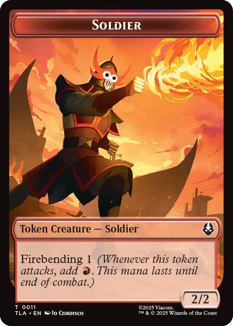Ballistic Boulder // Soldier (0011) Double-Sided Token [Avatar: The Last Airbender Tokens] | Card Citadel