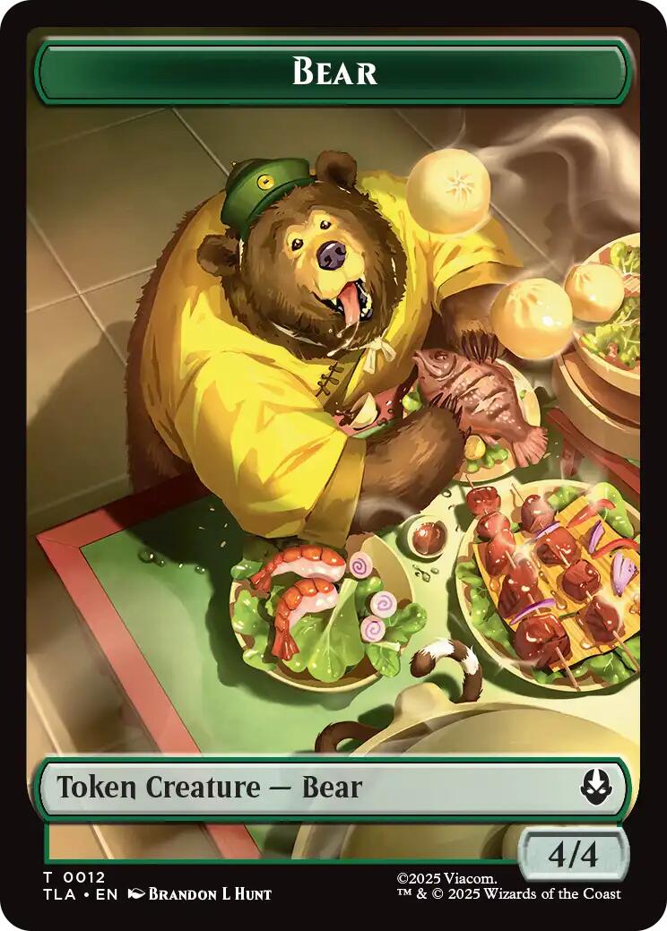 Bear // Food (0020) Double-Sided Token [Avatar: The Last Airbender Tokens] | Card Citadel