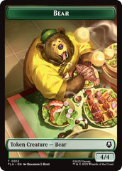 Bear // Food (0020) Double-Sided Token [Avatar: The Last Airbender Tokens] | Card Citadel
