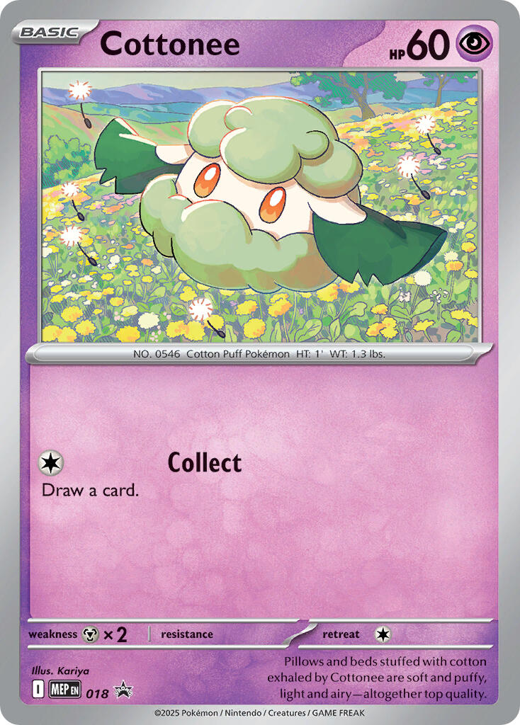 Cottonee (018) (Cosmos Holo) [Mega Evolution Promo] | Card Citadel