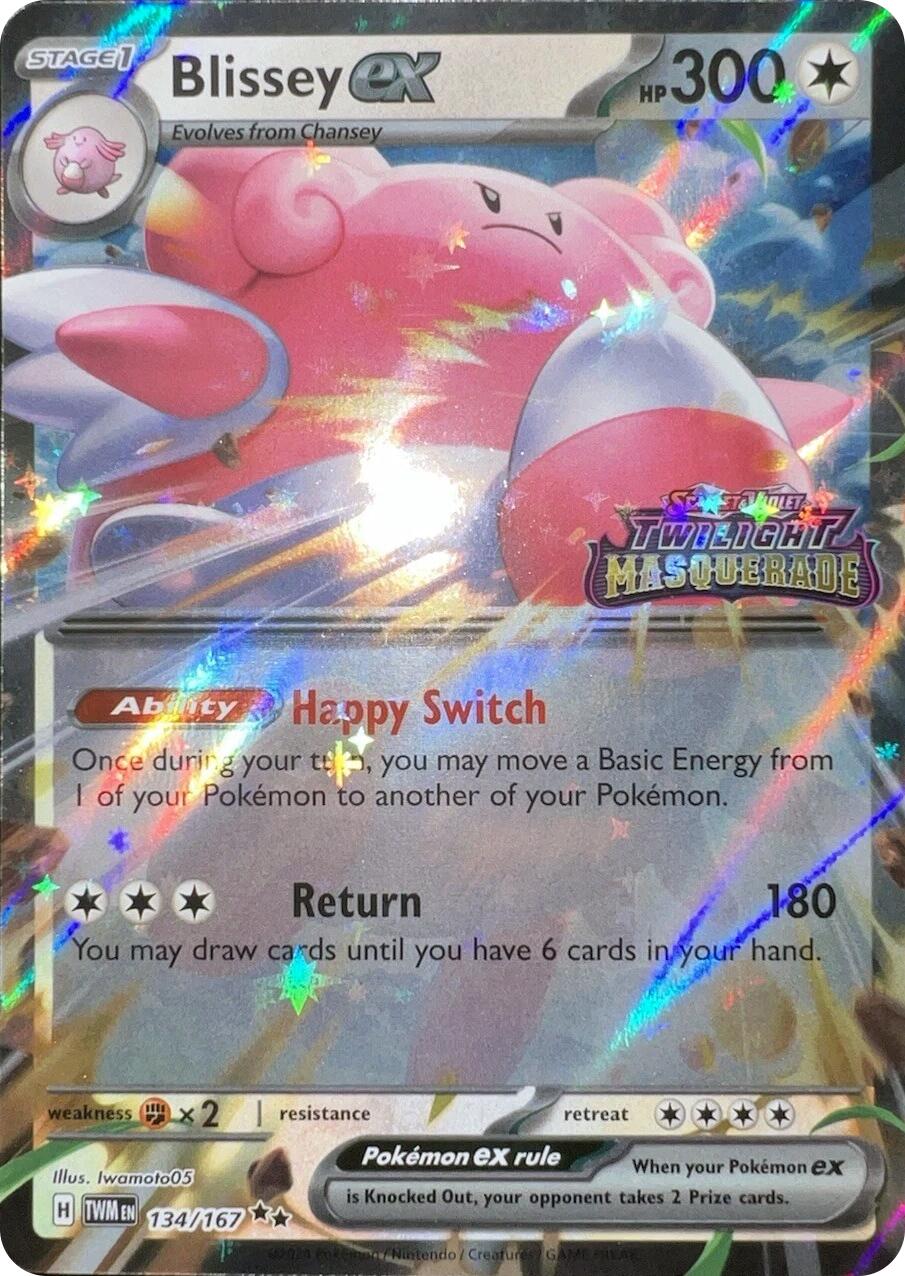 Blissey ex (134/167) (Cosmos Holo) [Scarlet & Violet: Twilight Masquerade] | Card Citadel