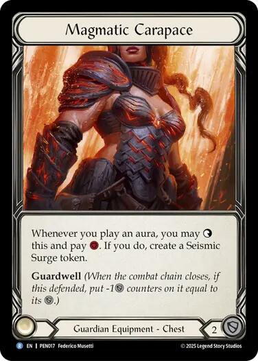 Magmatic Carapace [PEN017] (Compendium of Rathe)  Cold Foil | Card Citadel
