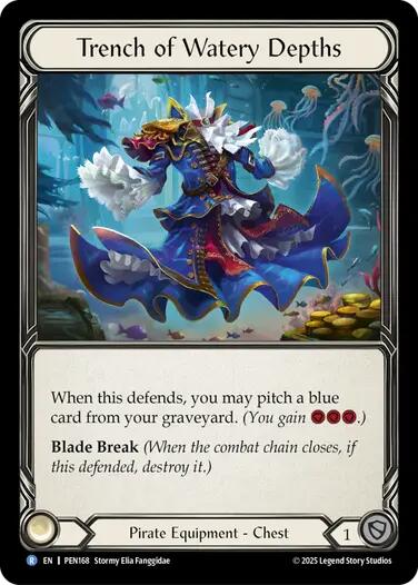 Trench of Watery Depths [PEN168] (Compendium of Rathe)  Cold Foil | Card Citadel