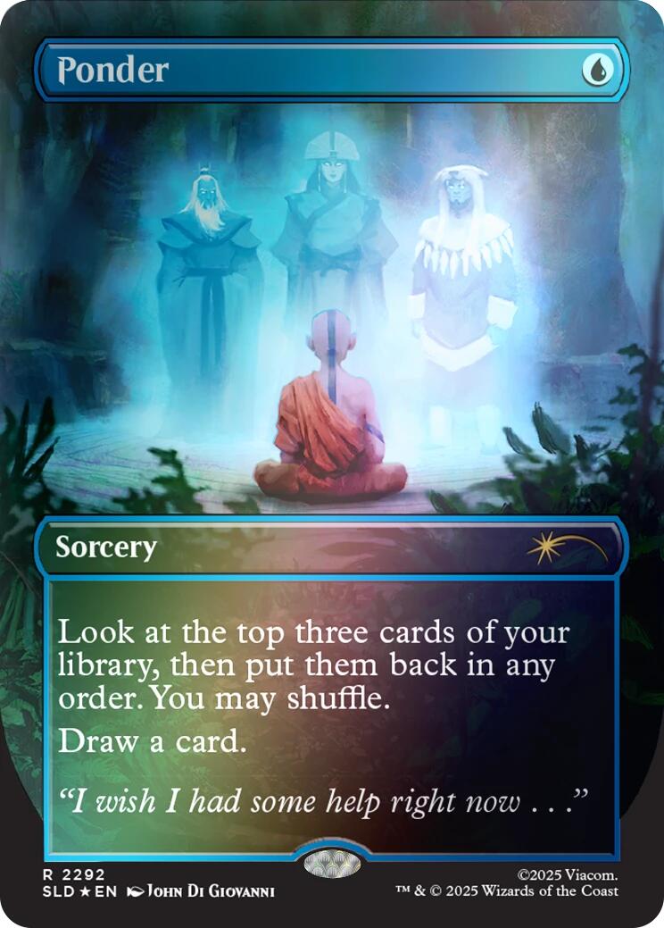 Ponder (2292) (Rainbow Foil) [Secret Lair Drop Series] | Card Citadel