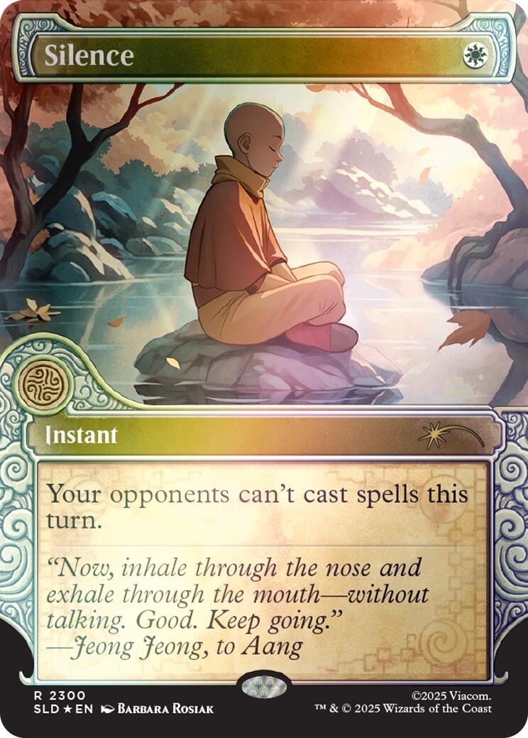 Silence (2300) (Rainbow Foil) [Secret Lair Drop Series] | Card Citadel