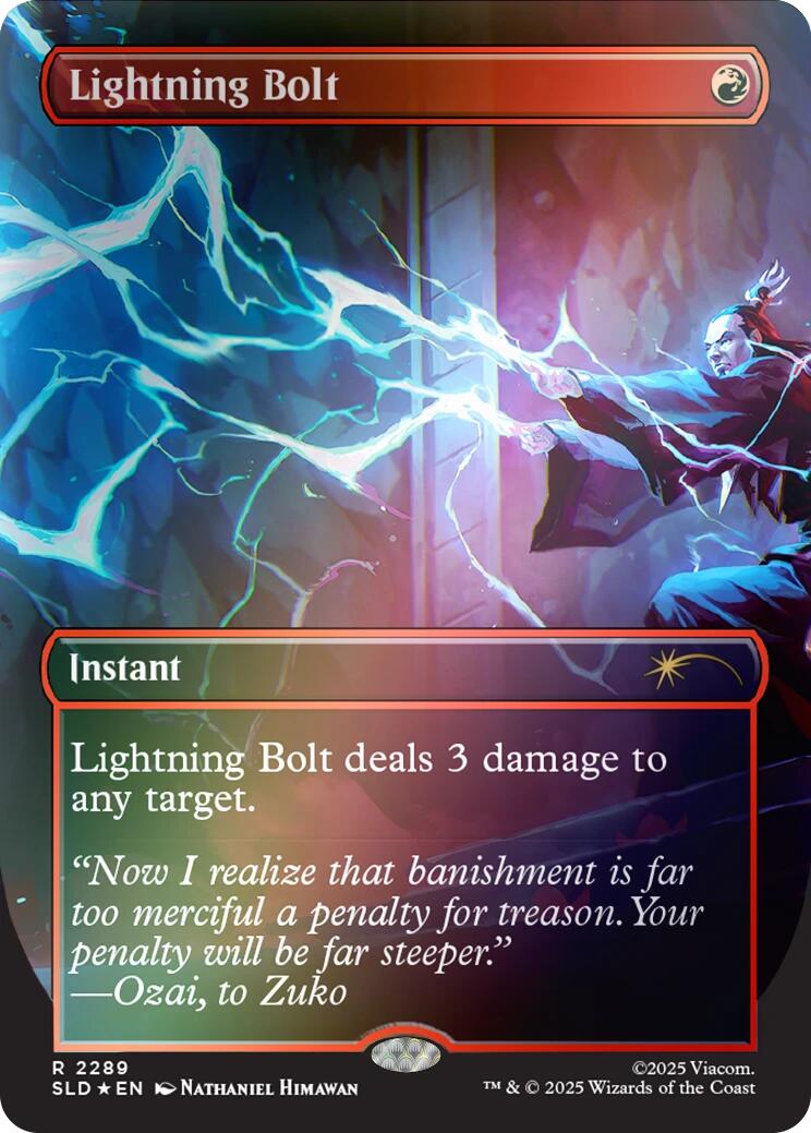 Lightning Bolt (2289) (Rainbow Foil) [Secret Lair Drop Series] | Card Citadel