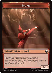 Monk // Clue (0017) Double-Sided Token [Avatar: The Last Airbender Tokens] | Card Citadel