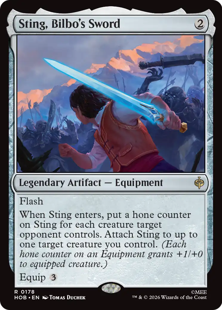 Sting, Bilbo's Sword [The Hobbit] | Card Citadel