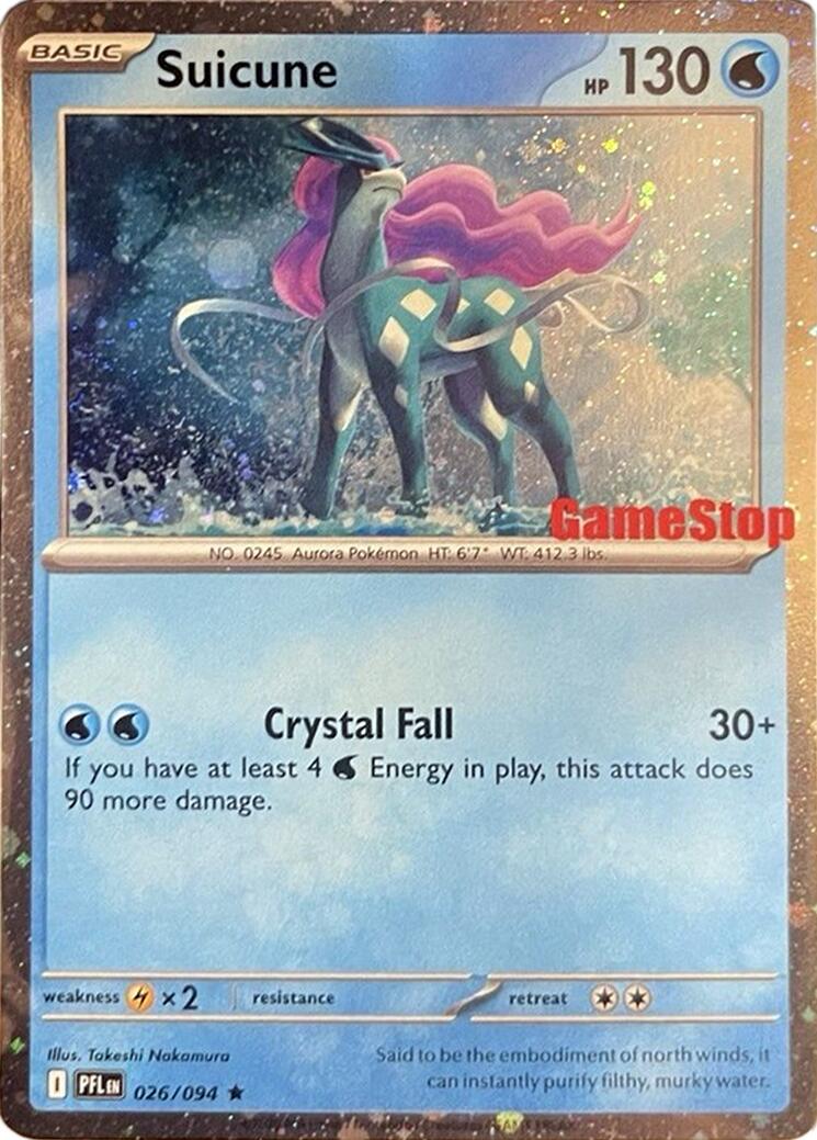 Suicune (024/131) (Cosmos Holo) (GameStop Exclusive) [Miscellaneous Cards] | Card Citadel