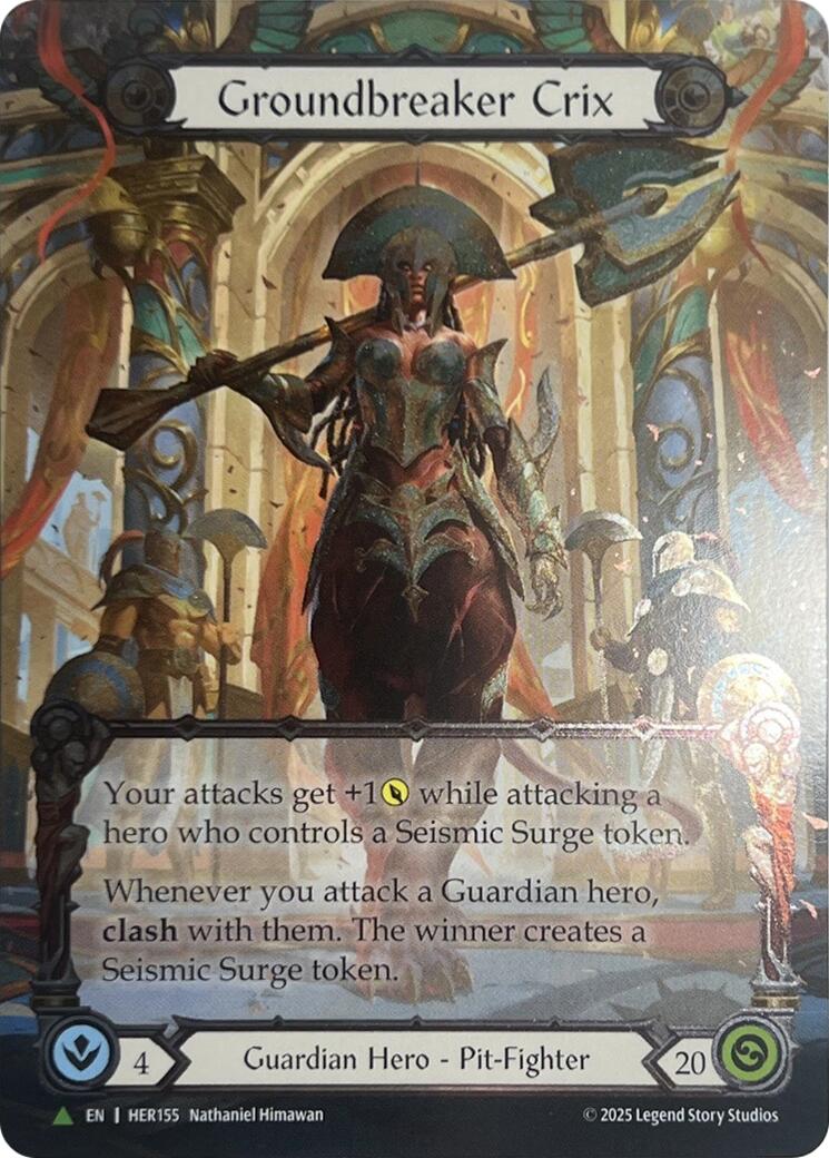 Groundbreaker Crix [HER155] (Promo)  Cold Foil | Card Citadel