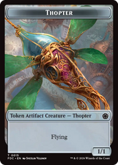 Thopter // Myr Double-Sided Token [Foundations Commander Tokens] | Card Citadel