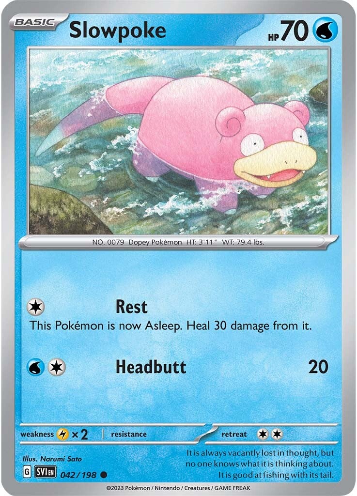 Slowpoke (042/198) [Scarlet & Violet: Base Set] | Card Citadel