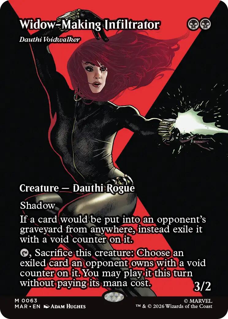 Widow-Making Infiltrator - Dauthi Voidwalker (Borderless) [Marvel Universe: Eternal-Legal] | Card Citadel