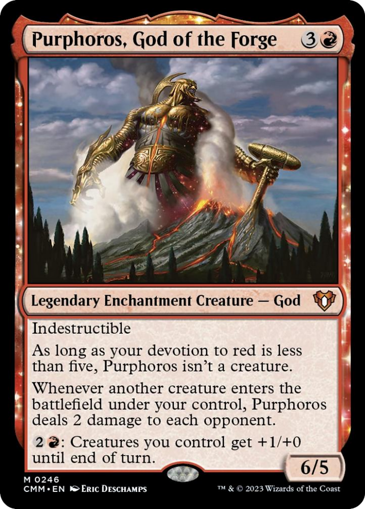 Purphoros, God of the Forge [Commander Masters] | Card Citadel