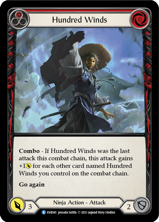 Hundred Winds (Red) [EVR041] (Everfest)  1st Edition Normal | Card Citadel