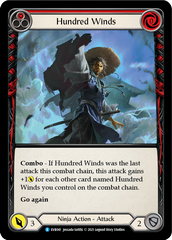 Hundred Winds (Red) [EVR041] (Everfest)  1st Edition Rainbow Foil | Card Citadel