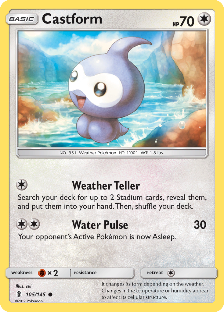 Castform (105/145) [Sun & Moon: Guardians Rising] | Card Citadel