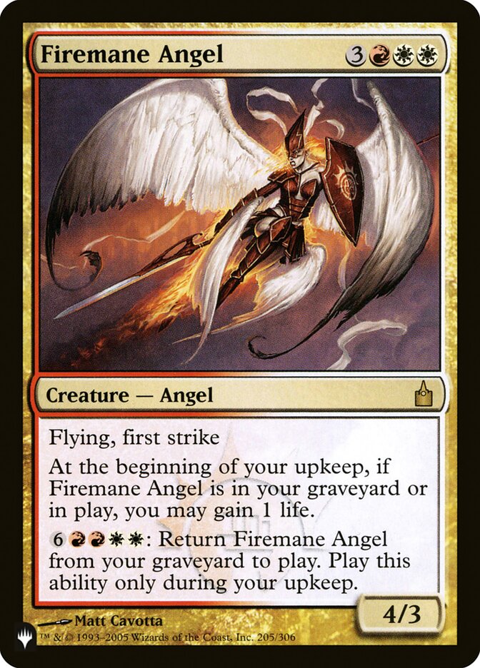 Firemane Angel [The List] | Card Citadel