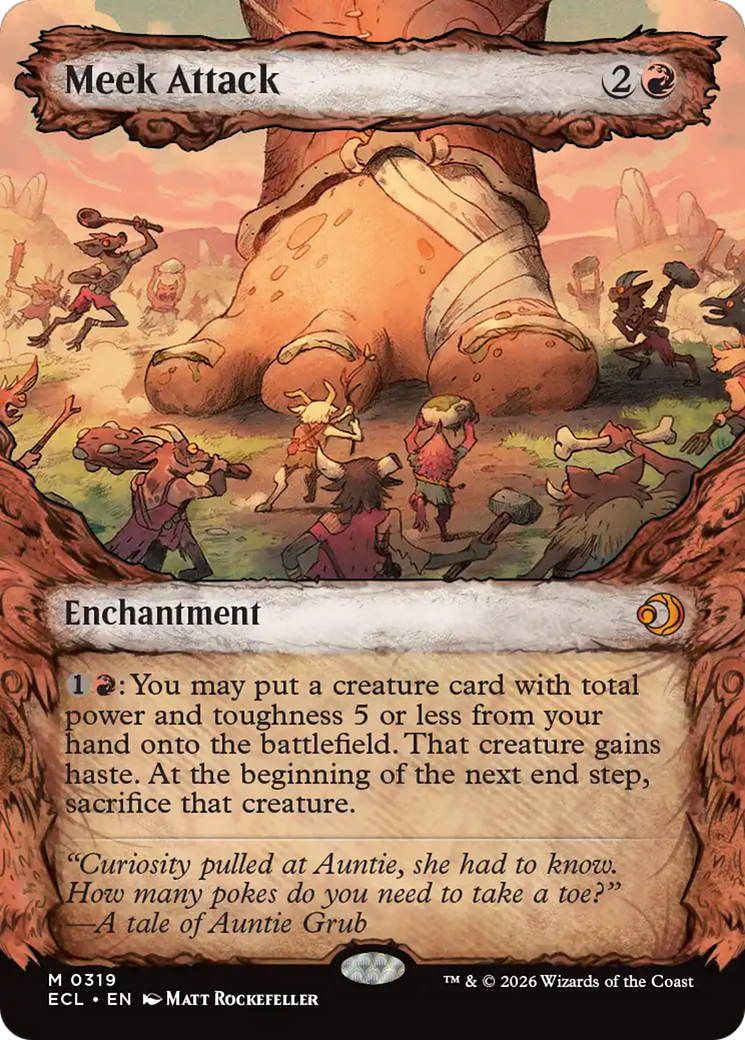 Meek Attack (319) (Showcase) [Lorwyn Eclipsed] | Card Citadel